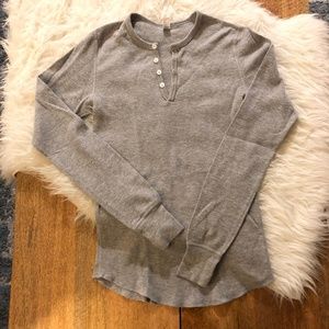 American Apparel Men's Henley Thermal Shirt